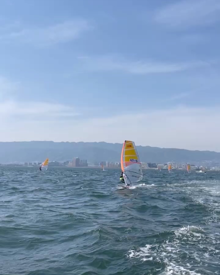 ウインドサーフィンの様子